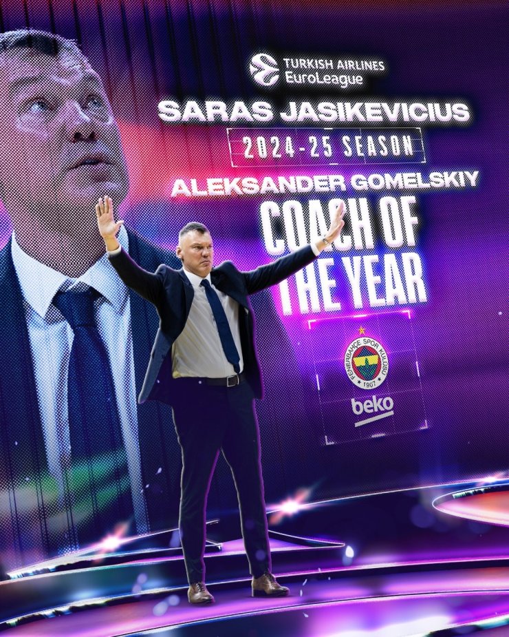 THY EUROLEAGUE’DE YILIN BAŞANTRENÖRÜ SARUNAS JASİKEVİCİUS SEÇİLDİ