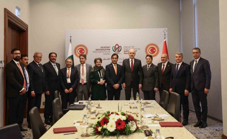 TBMM BAŞKANI NUMAN KURTULMUŞ, İSTANBUL’DA PAKİSTAN ULUSAL MECLİS BAŞKANI SADIK İLE GÖRÜŞTÜ