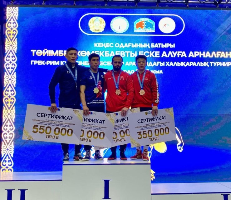 GREKOROMEN GÜREŞ MİLLİ TAKIMI, KAZAKİSTAN’DAN 5 MADALYA İLE DÖNDÜ