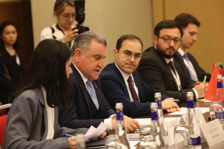 BAKAN BAK, RUSYA’DA MEVKİDAŞI DEGTYAREV İLE GÖRÜŞTÜ