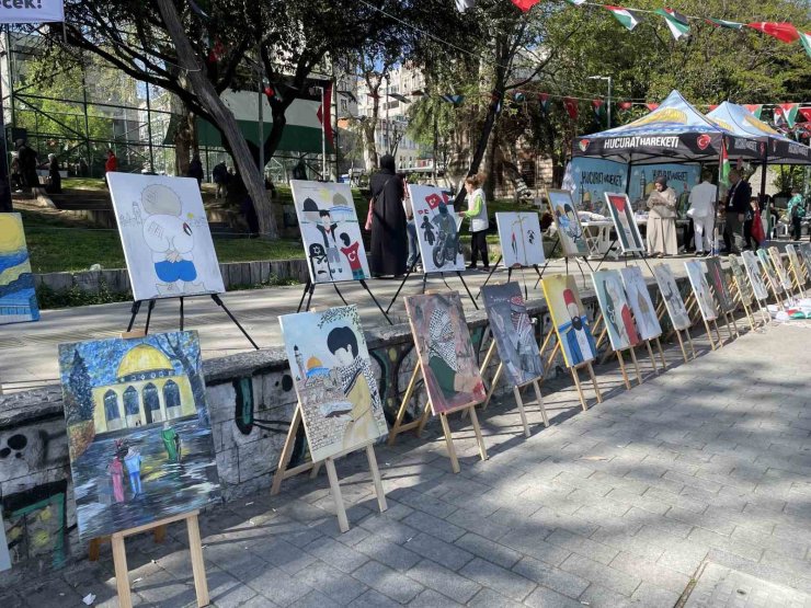 İSTANBUL FETHİNİN MERKEZİNDE GAZZE ÇADIRI