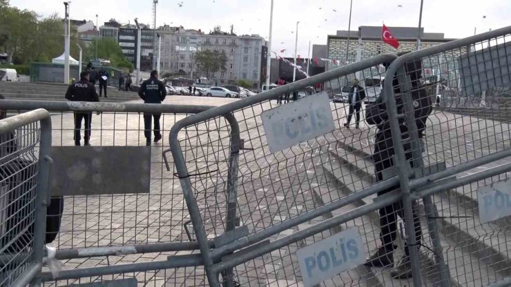 TAKSİM MEYDANI VE İSTİKLAL CADDESİ’NE ÇIKAN YOLLARDA 1 MAYIS TEDBİRLERİ