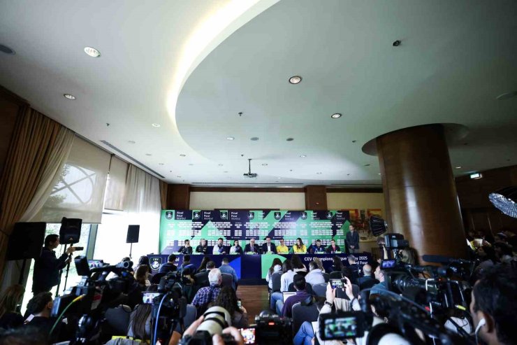 2025 CEV ŞAMPİYONLAR LİGİ DÖRTLÜ FİNALİ’NİN BASIN TOPLANTISI YAPILDI