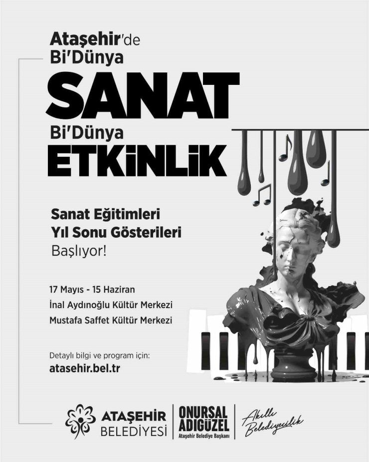 ATAŞEHİR’DE ‘Bİ’ DÜNYA SANAT, Bİ’ DÜNYA ETKİNLİK’